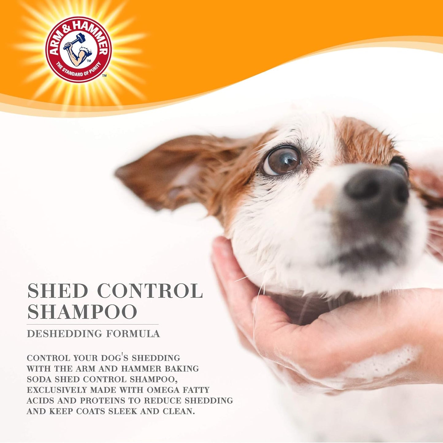 Dog Shampoo, Ultra Fresh Shed Control Dog Shampoo & Puppy Shampoo, 16Oz Baking Soda Pet Shampoo for Dogs Neutralizes Bad Odors | Deshedding Dog Shampoo, Shed Control Shampoo for Dogs