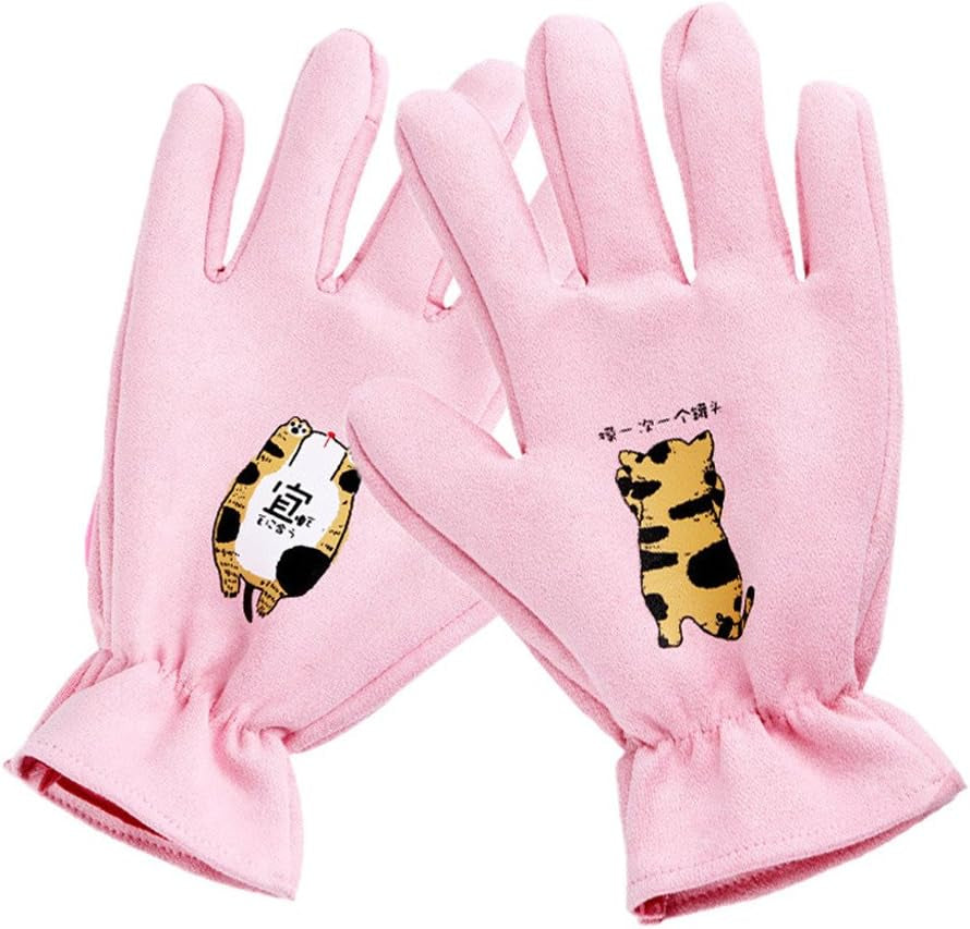 Pet Grooming Gloves- Left & Right - for Cats, Dogs & Horses - Hair Remover Glove - Massage Tool with Enhanced Five Finger Design - Cat Hair Remover- Ninja Glove (Pink)