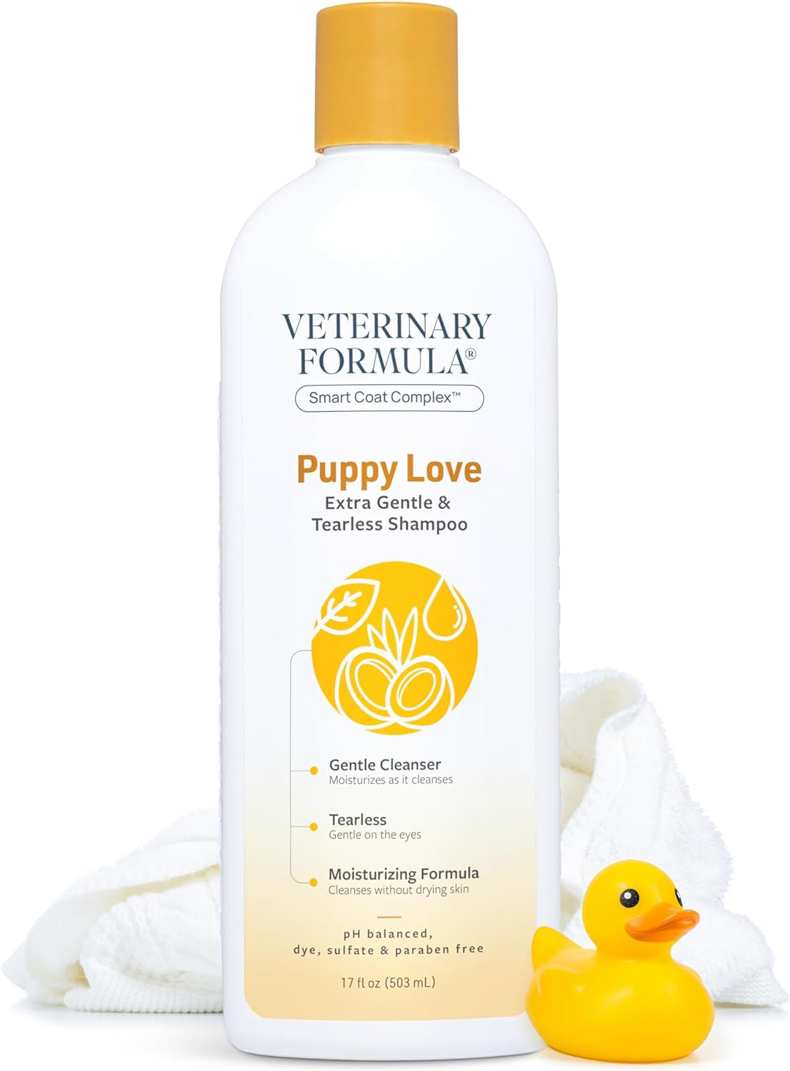 Smart Coat Complex Puppy Love Extra Gentle Tearless Shampoo, 17 Fl Oz – for Pups over 6 Weeks – with Fresh Scent, Long-Lasting Clean – Won'T Dry Out Delicate Skin