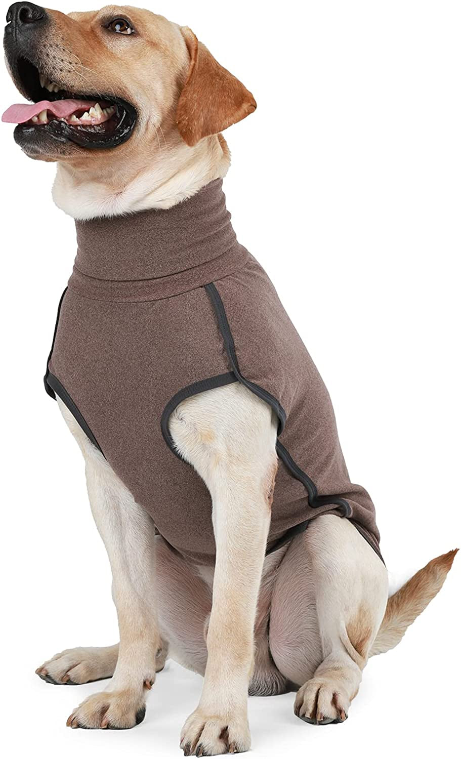 Dog Sweater Pullover Cold Weather Vest for Dogs Dog Sweatshirt Dog Jacket for Indoor and Outdoor Use (Small, Brown)