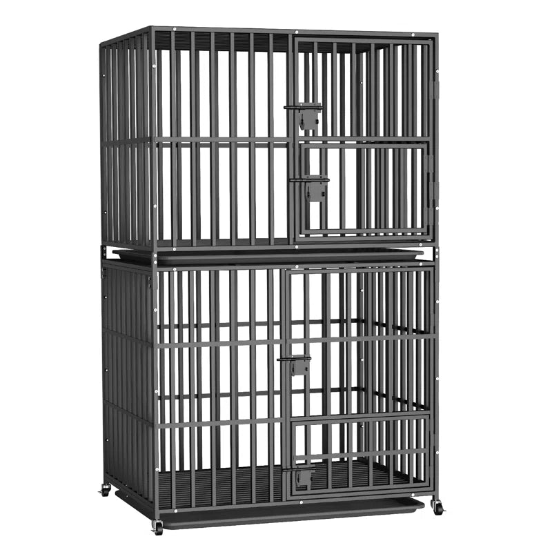 Stackable Heavy Duty Square Tube Dog Cage