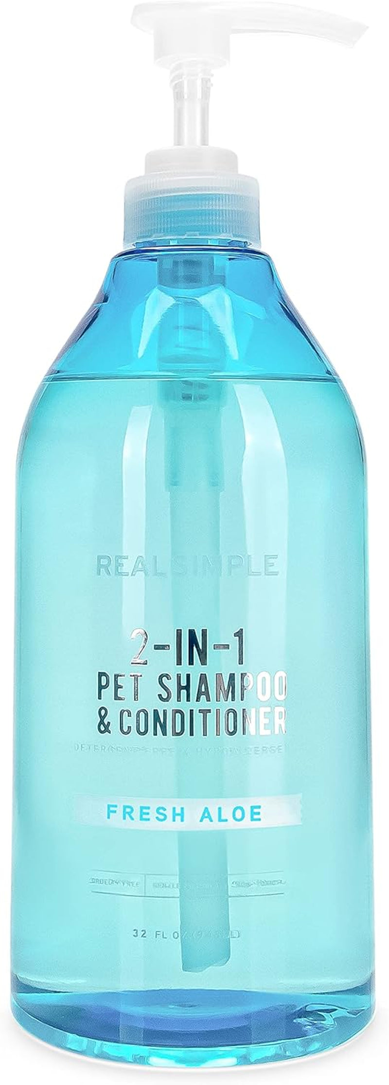 2-In-1 All Natural Dog Shampoo and Conditioner – Paraben-Free and Organic Hypoallergenic Dog Shampoo for Smelly Dogs – No Detergent Pet Shampoo for Dogs & Cats – 32Oz Dog Wash – Fresh Aloe