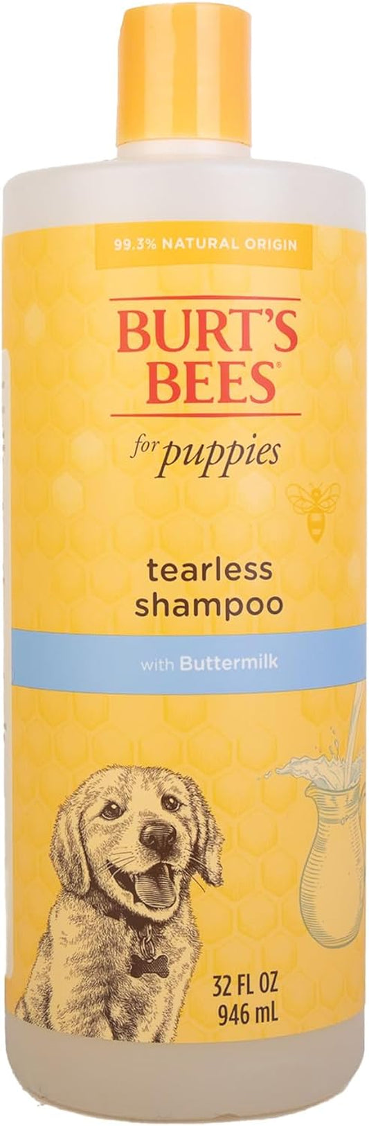 Tearless Puppy Shampoo with Buttermilk, 95% Natural Origin Formulas, Shampoo for Puppies - Gentle Dog and Puppy Shampoo Tear Free, Best Puppy Shampoo Tearless, 32 Oz